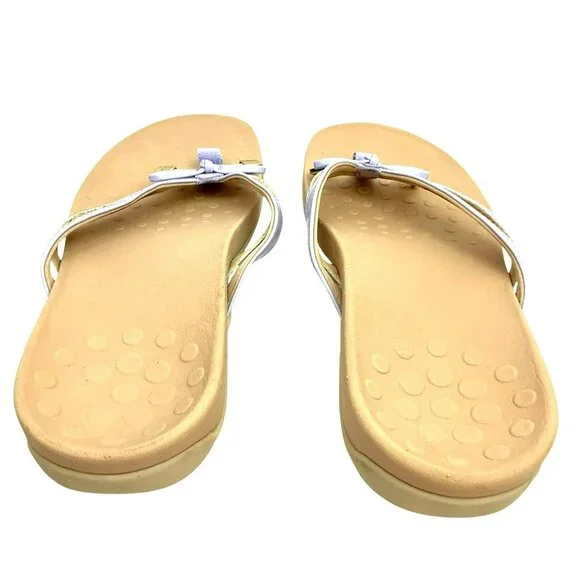 Vionic Bella Bow Patent Orthotic Thong Sandals Womens 8.5 - Picture 3 of 8